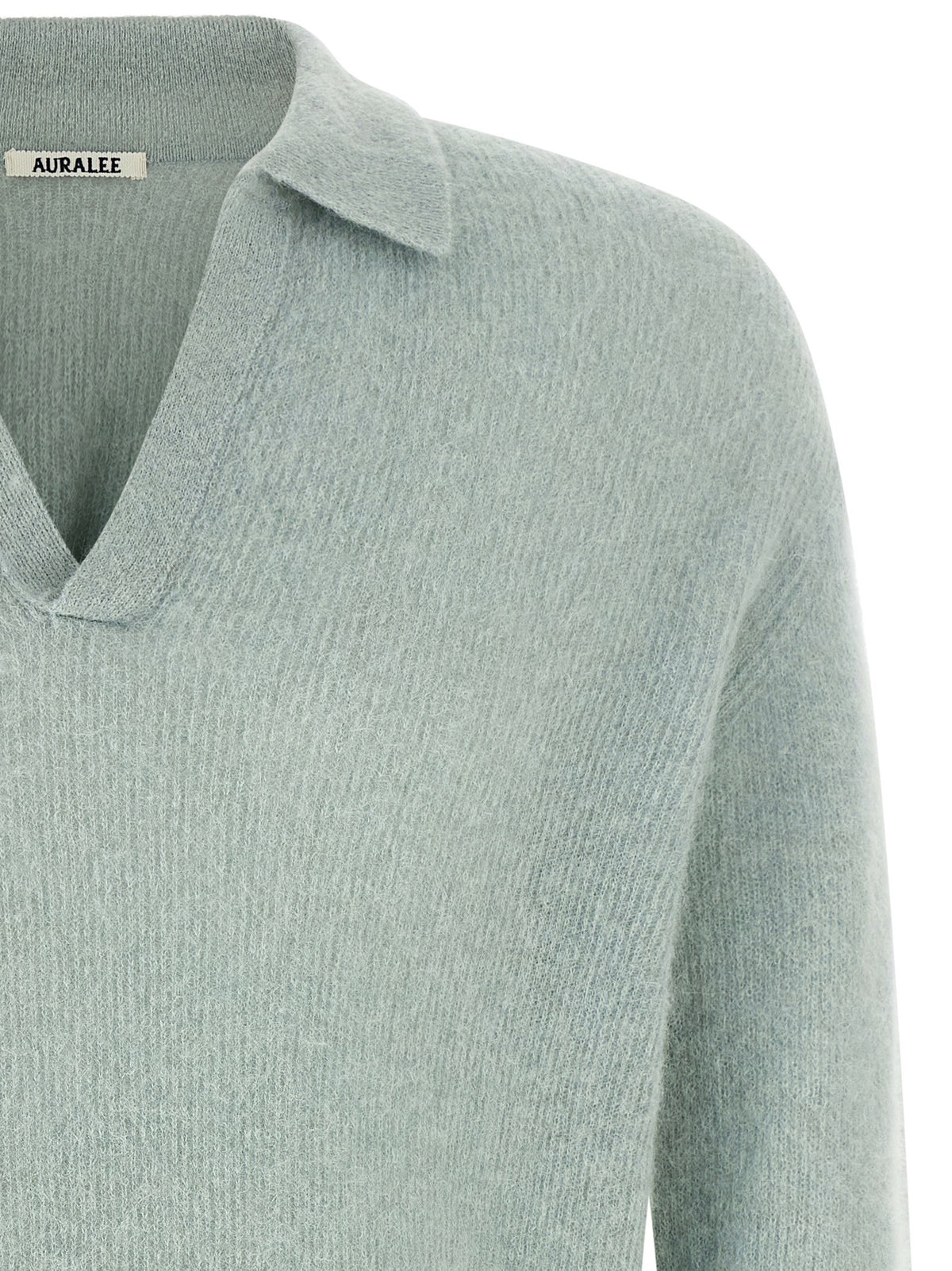 'Baby Suri Alpaca Sheer' polo shirt