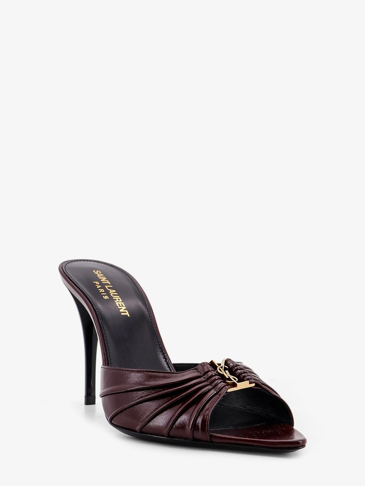 Babylone 90 bordeaux leather sandals