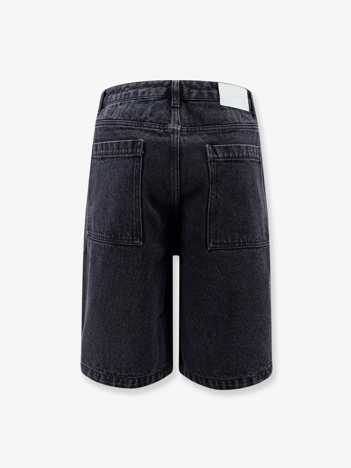 Back denim bermuda shorts