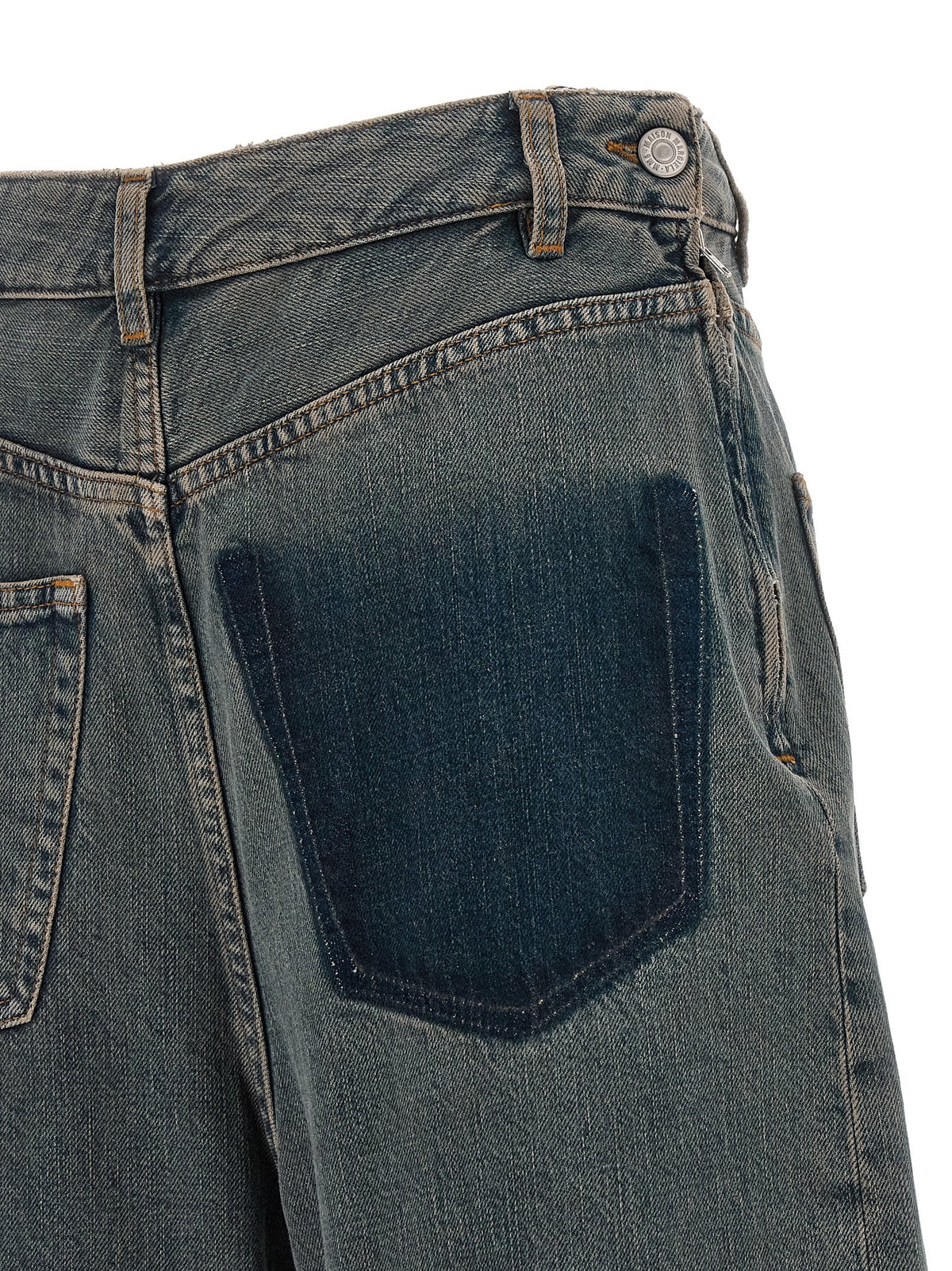 Back-to-back construction jeans