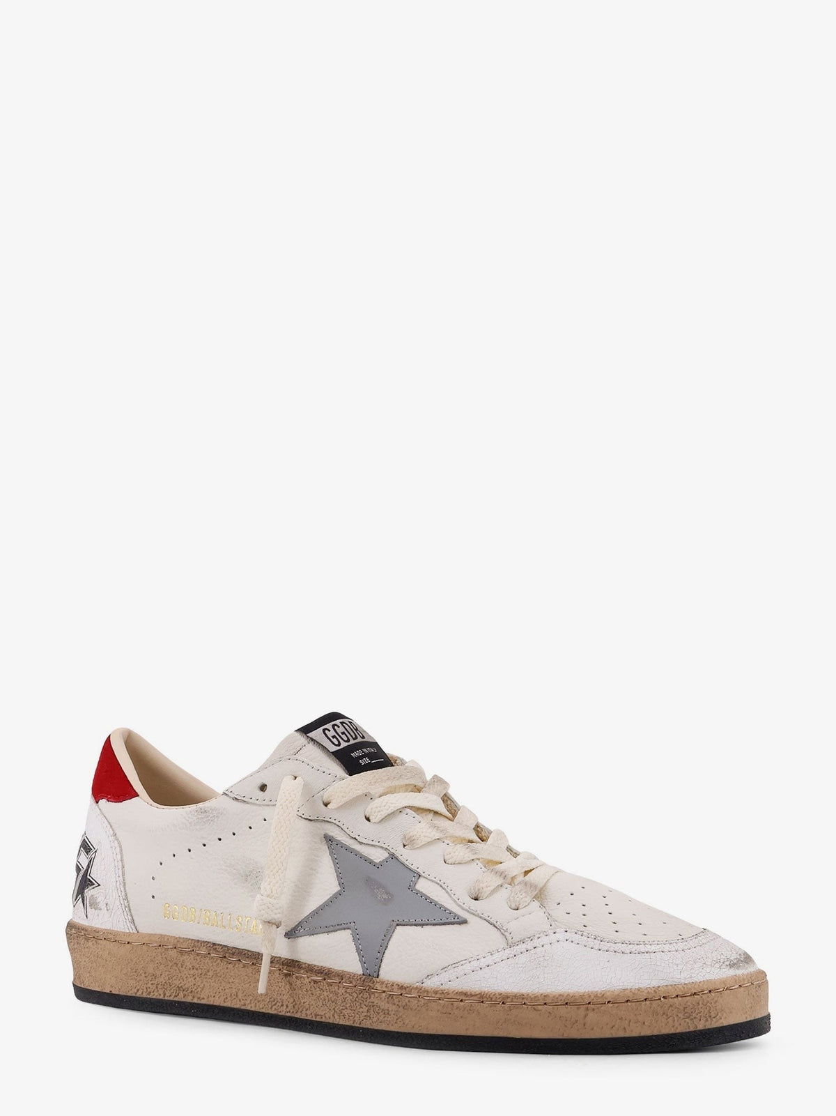 Ball Star Distressed leather sneakers