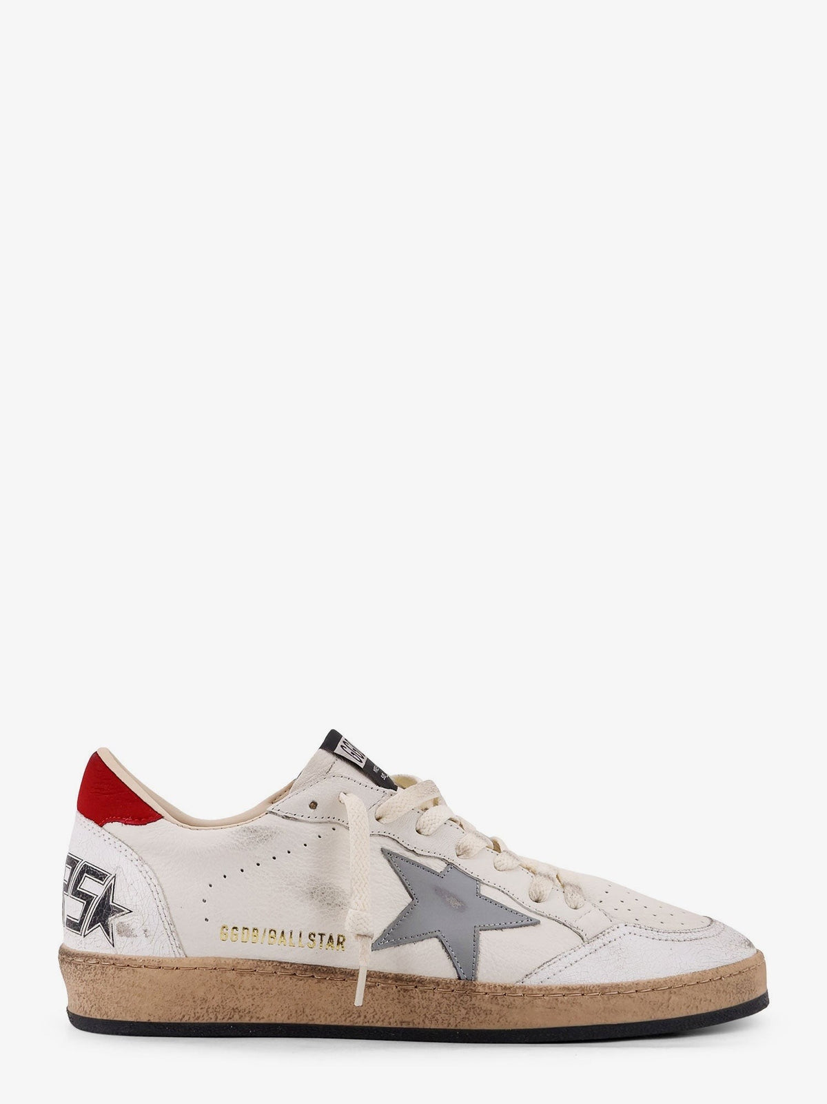 Ball Star Distressed leather sneakers