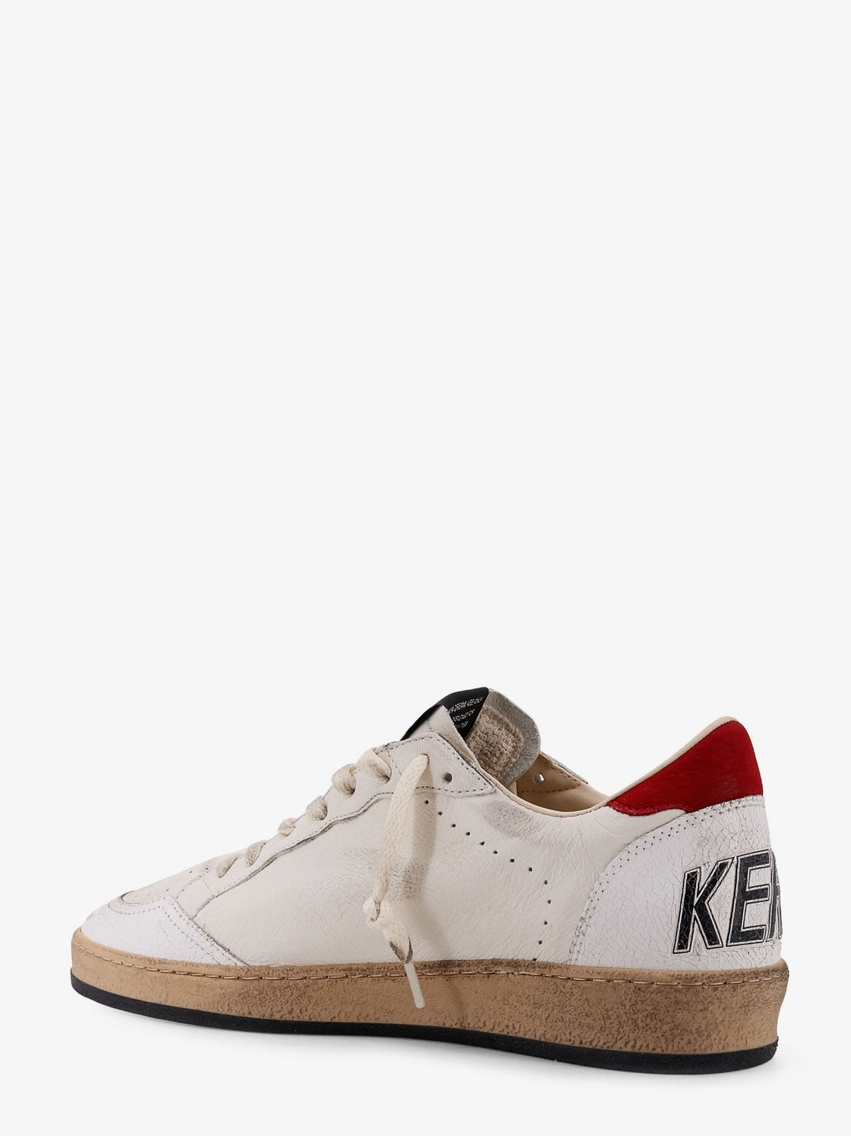 Ball Star Distressed leather sneakers