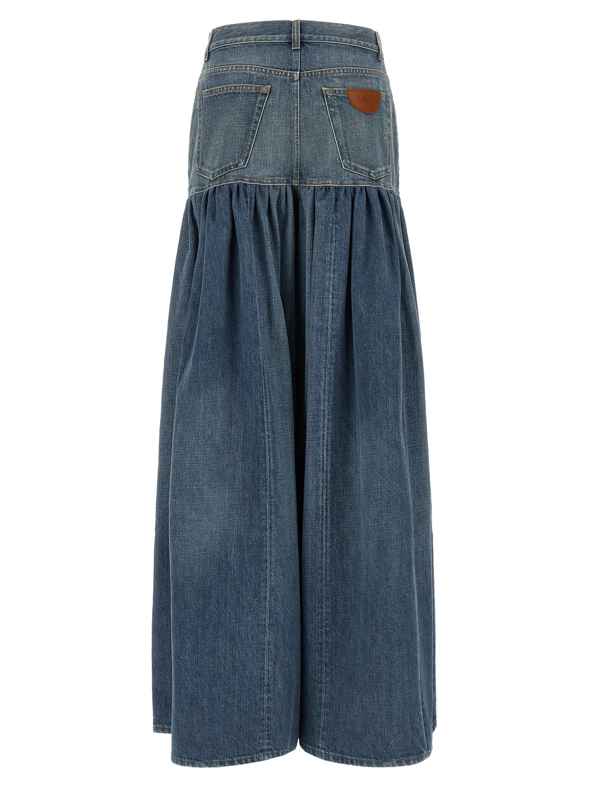 'Balloon' Denim skirt