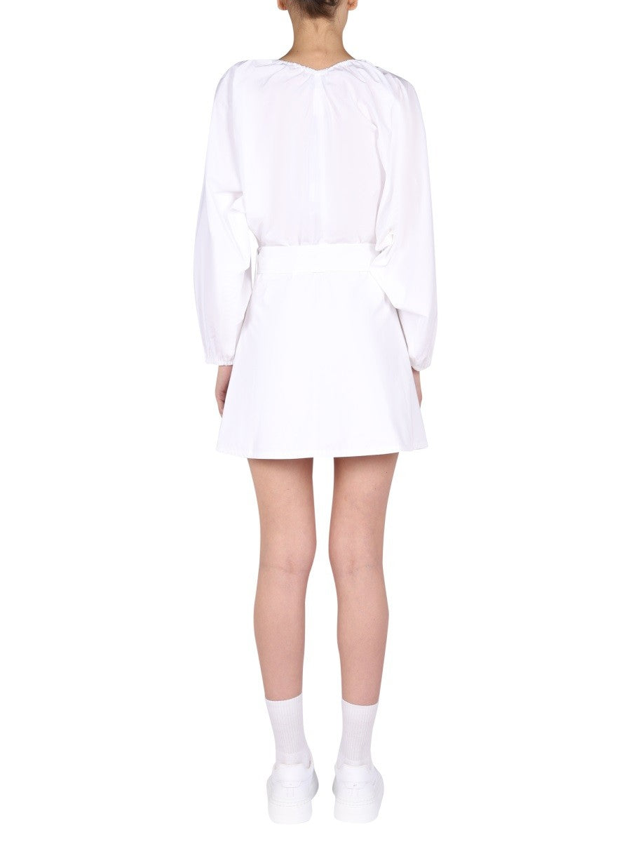 BALLOON SLEEVES DRESS
