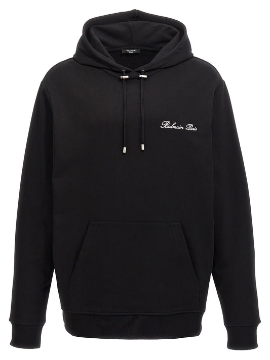 سويت شيرت بقبعة "Balmain Signature"