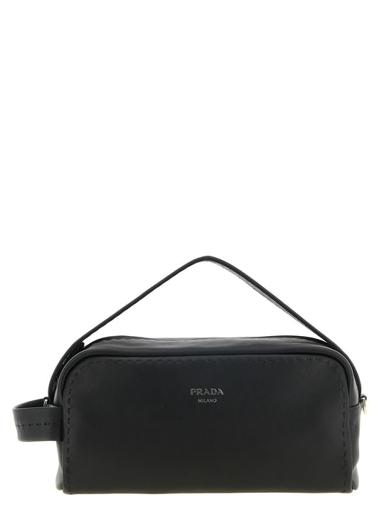 'Bandoliera in pelle' crossbody bag