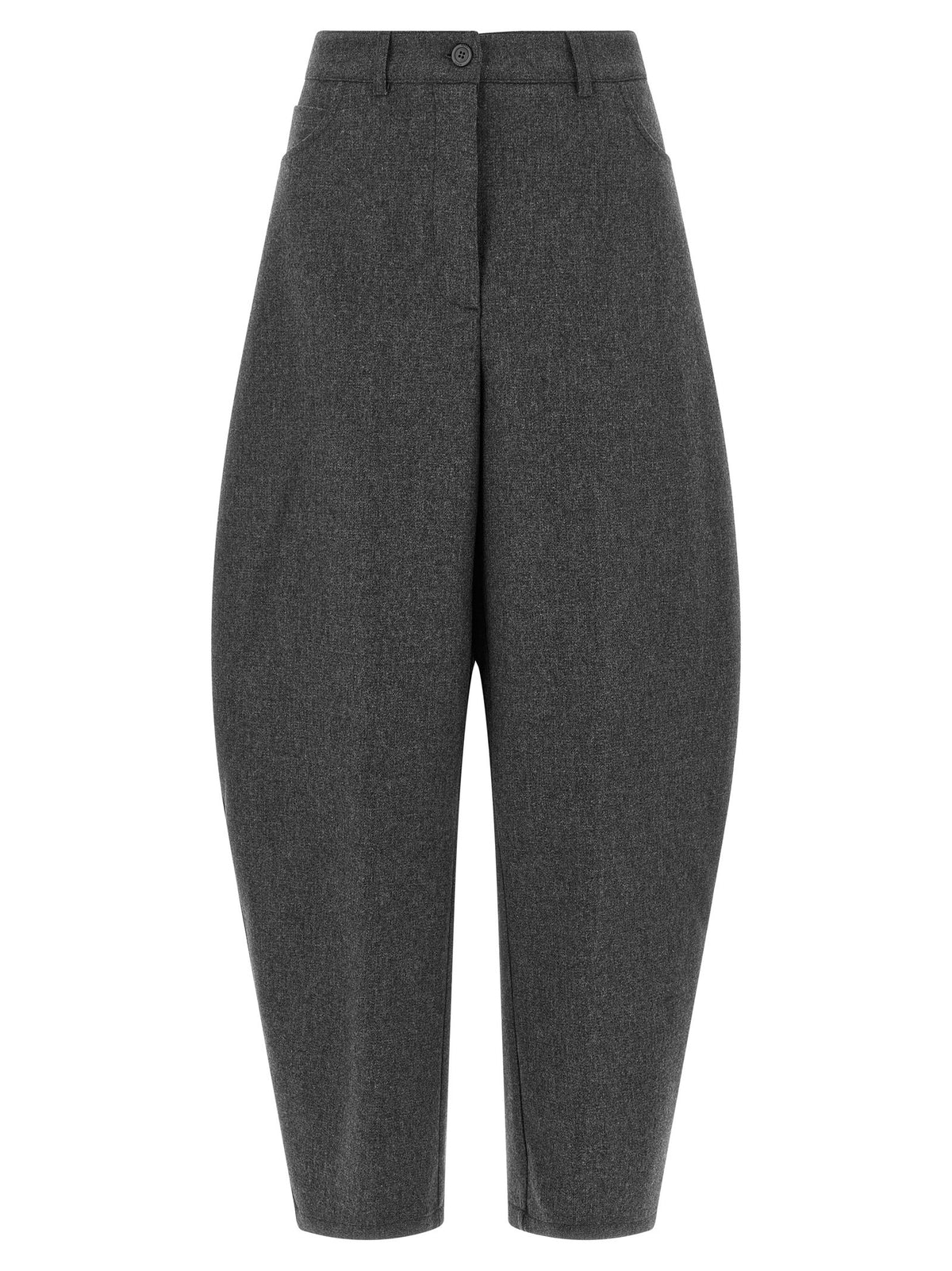Barrel silhouette pants