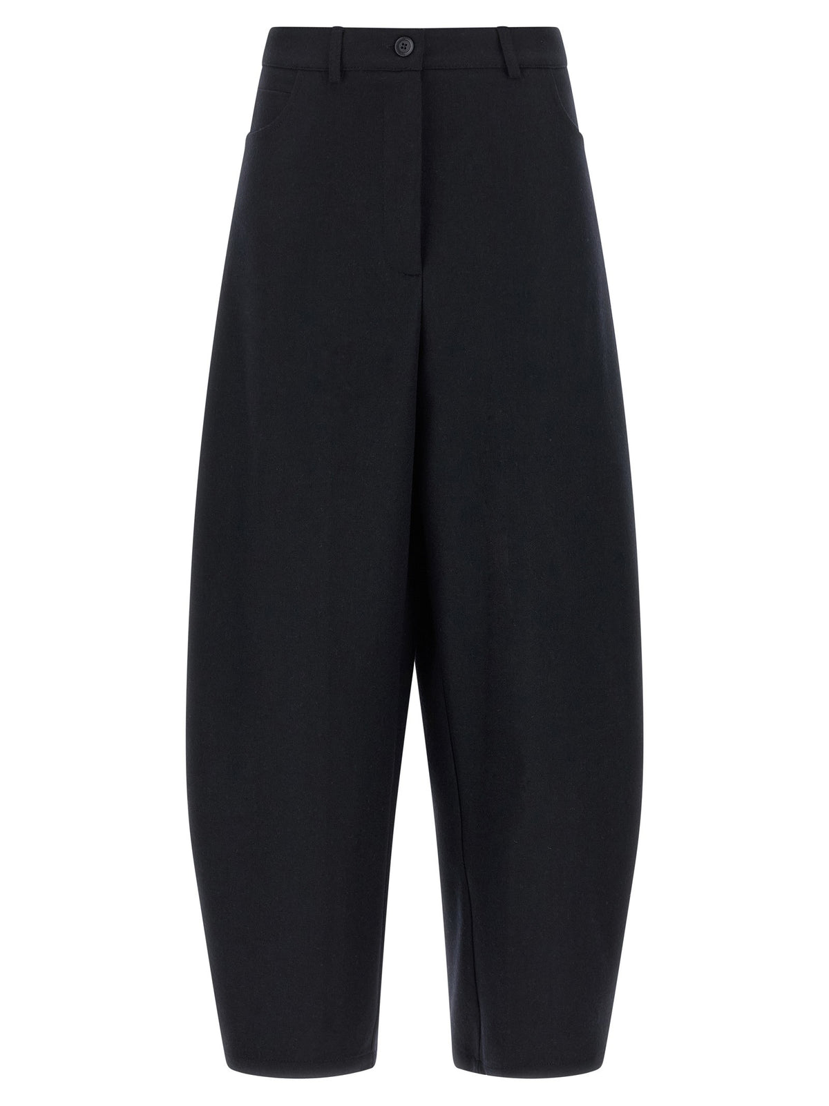 Barrel silhouette pants