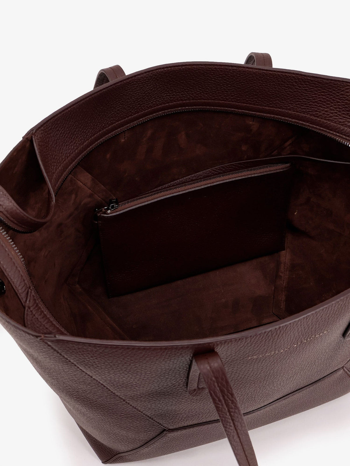BC Duo hammered leather shoulder bag