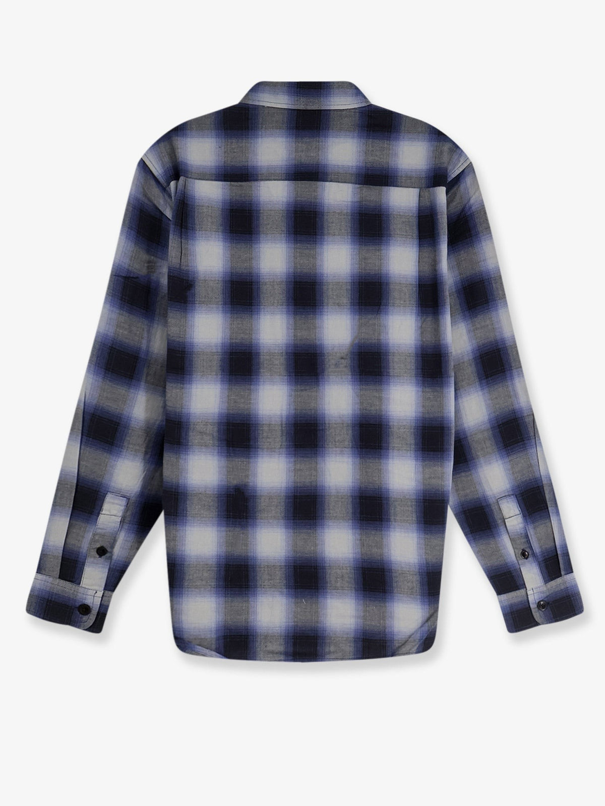 Beach Ombre Plaid madras cotton shirt