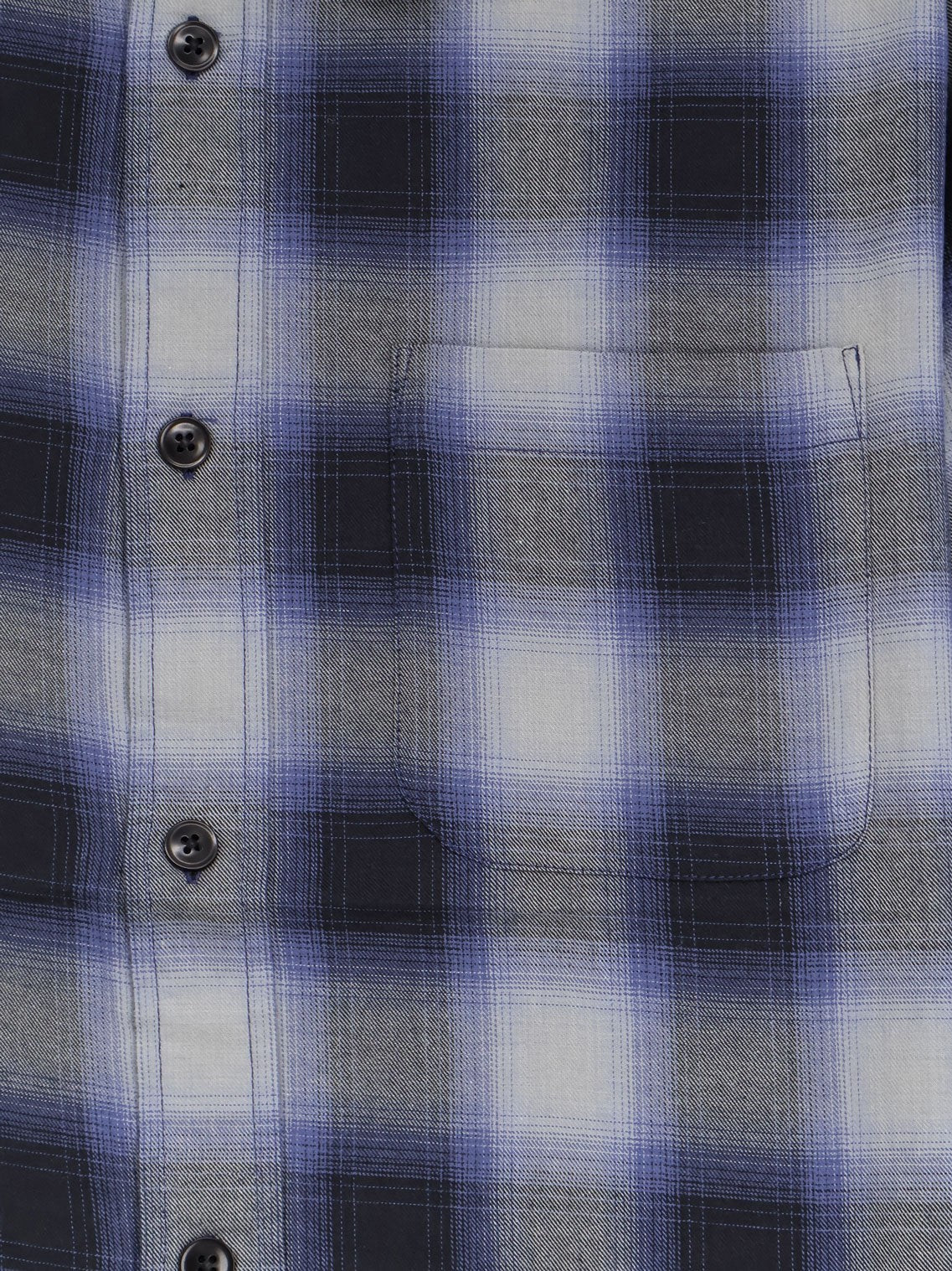Beach Ombre Plaid madras cotton shirt