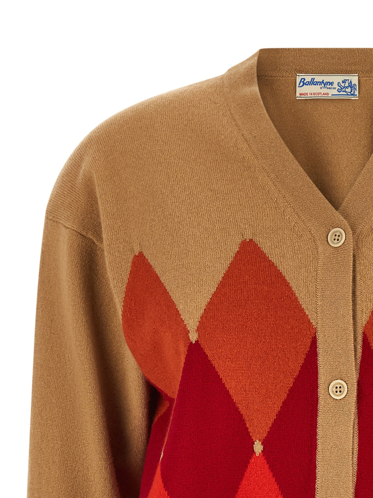 Beige 'Diamond' cardigan
