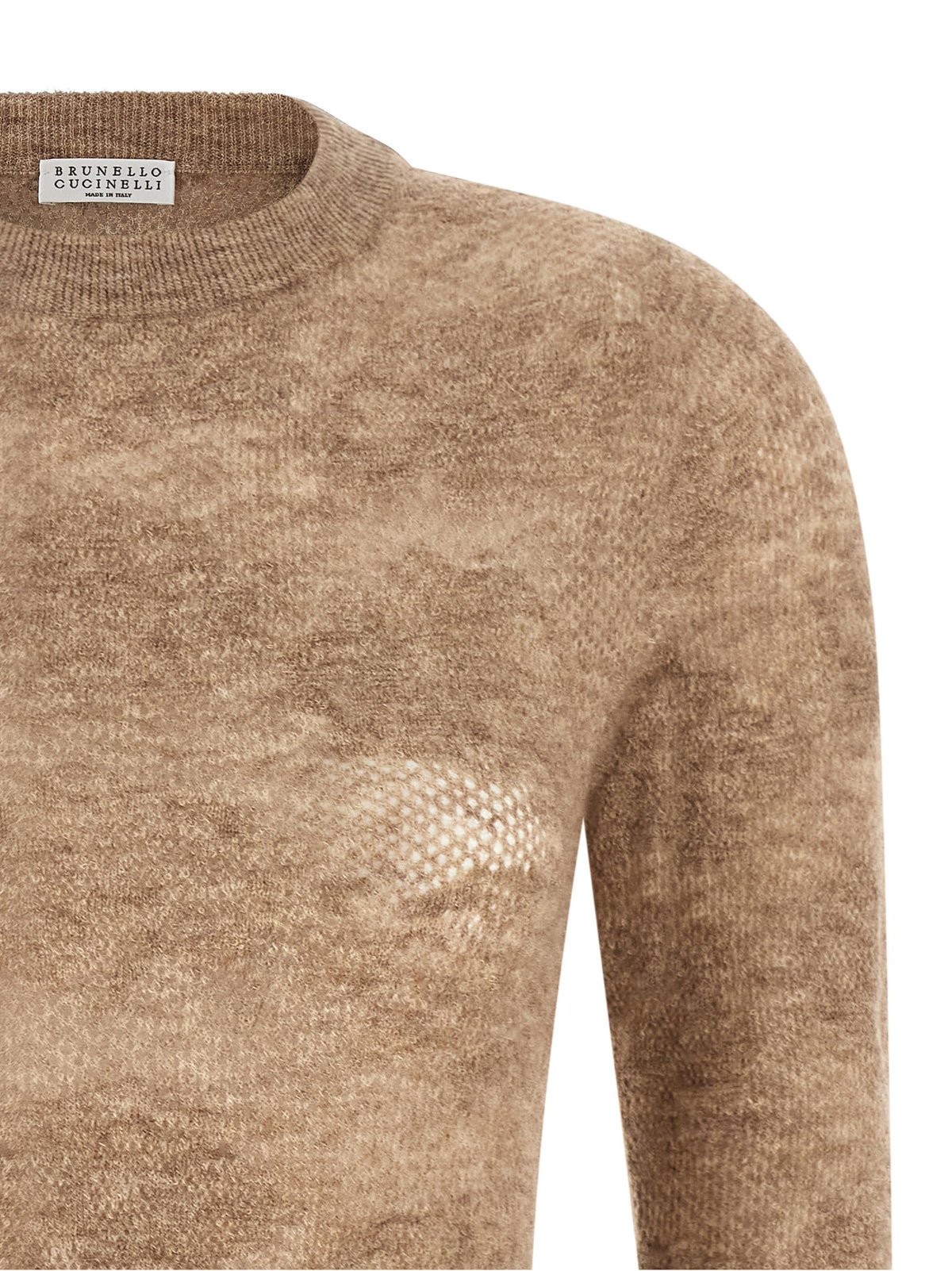 Beige 'Flower Lace' sweater