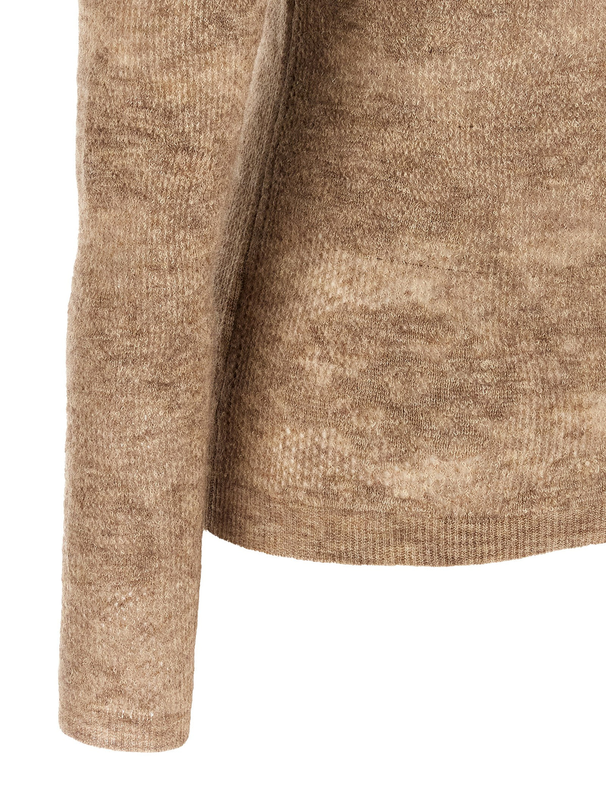 Beige 'Flower Lace' sweater
