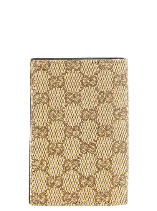 Beige 'Gucci Essence Classic' passport holder