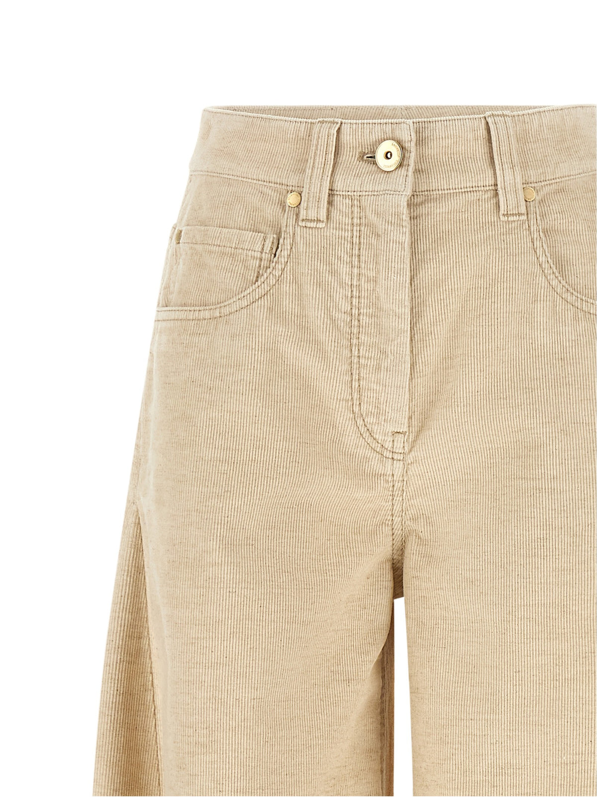 Beige 'Wide' pants