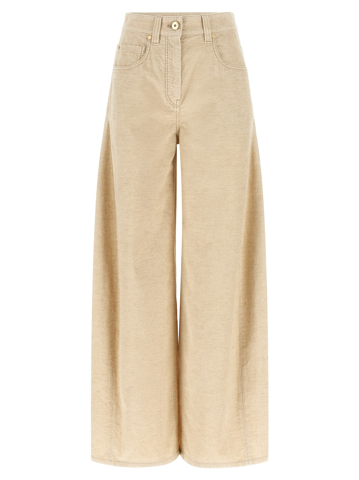 Beige 'Wide' pants