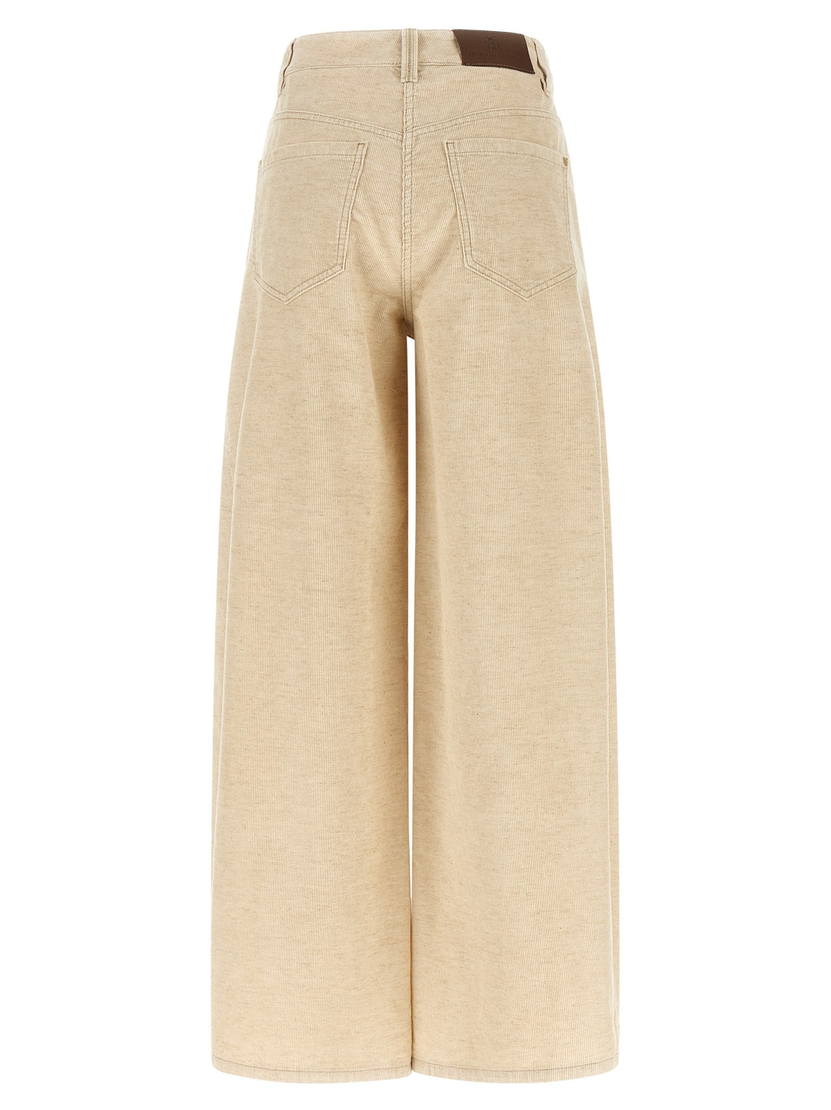 Beige 'Wide' pants