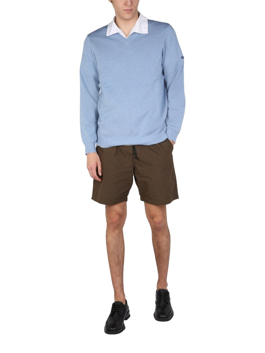 BERMUDA WITH CHECK PATTERN