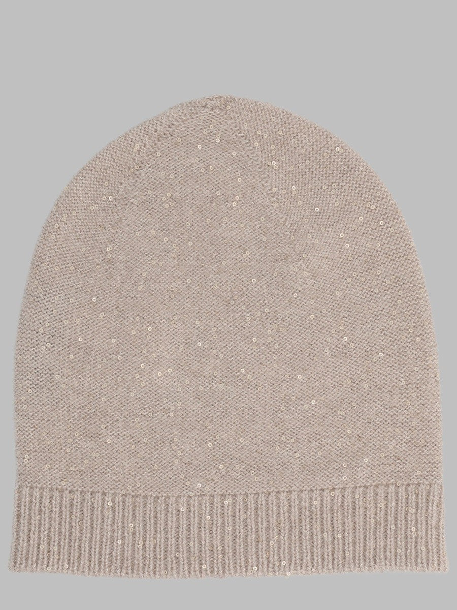 berretto in lana, seta e cashmere