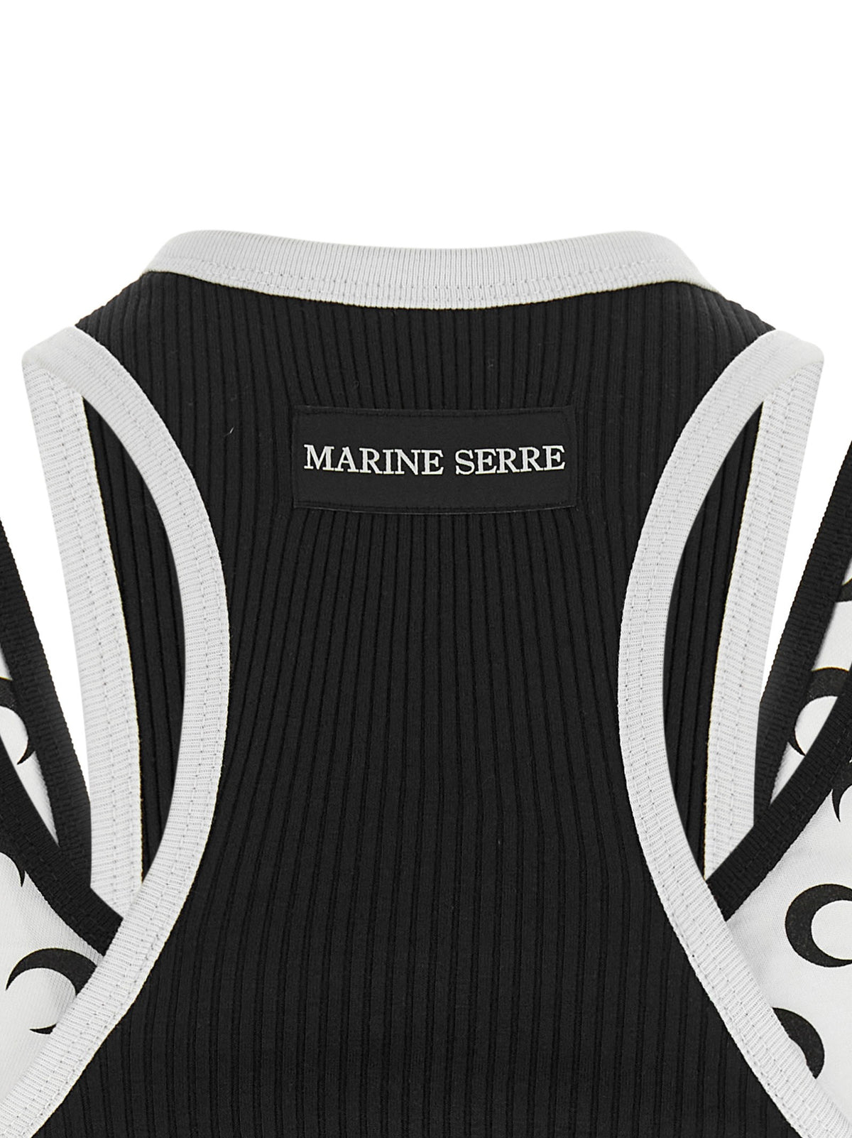 Bicolor 'Moon Logo Jersey' line tank top