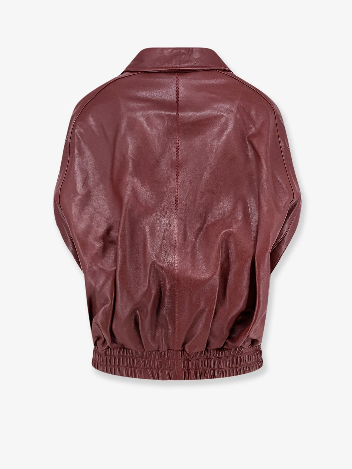 Bina leather sleeveless jacket