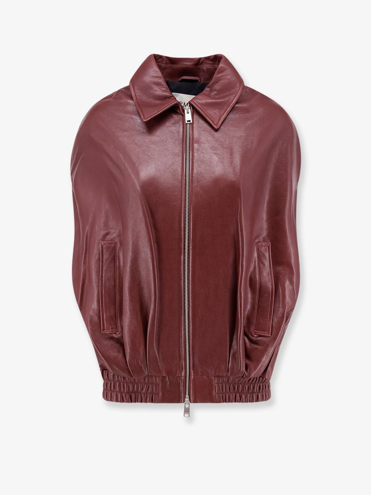 Bina leather sleeveless jacket