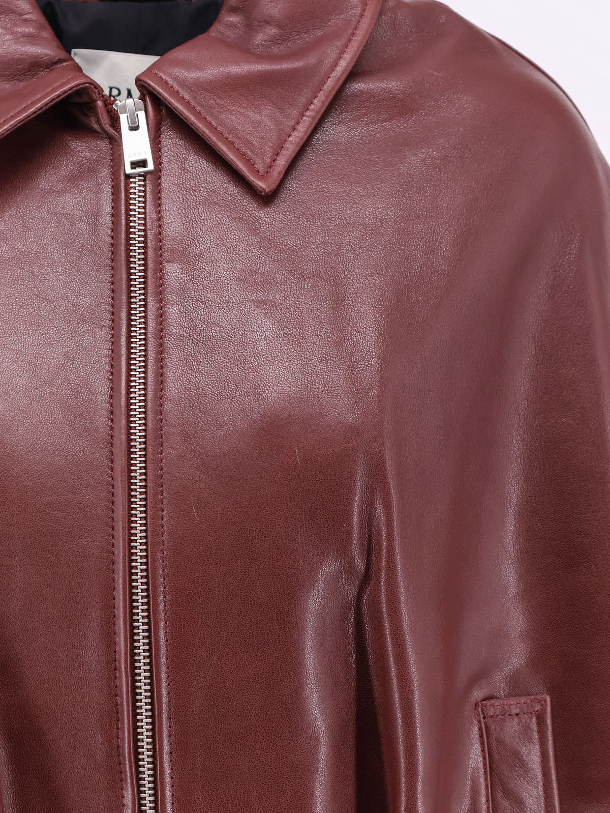 Bina leather sleeveless jacket