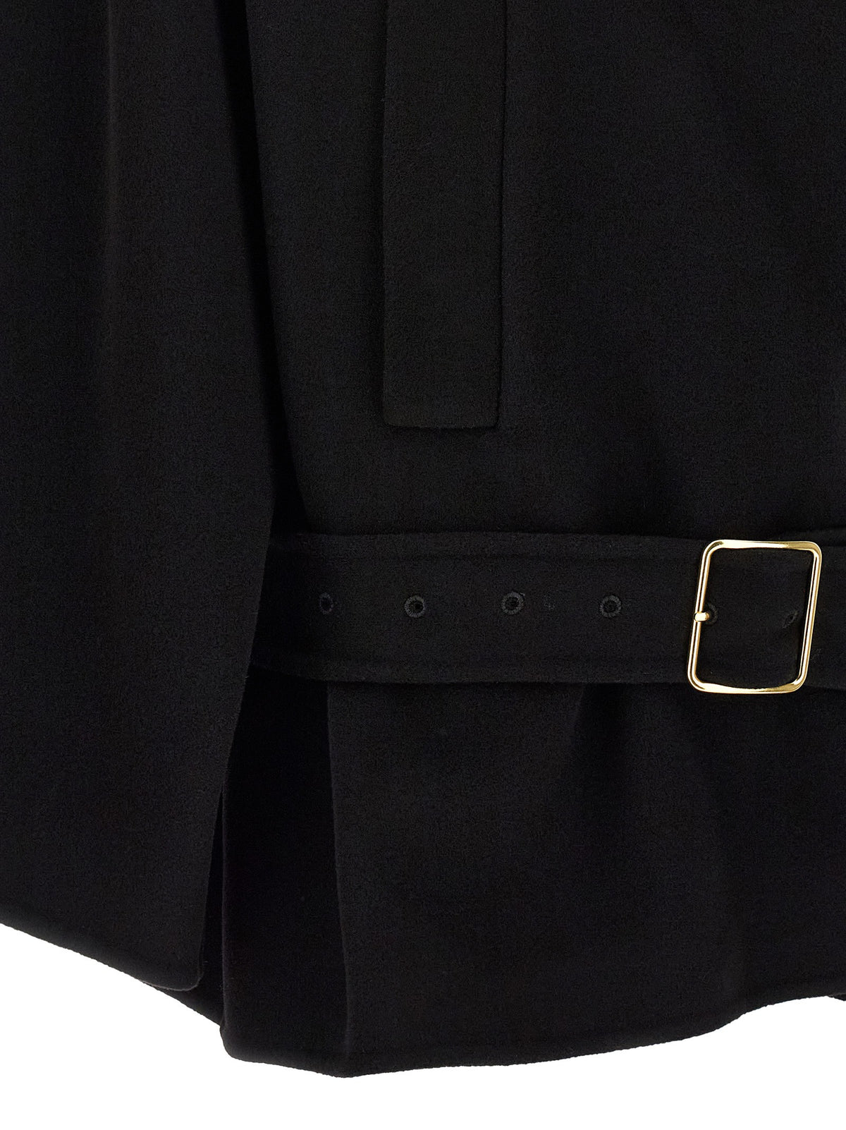 Black 'Alba Midi' coat