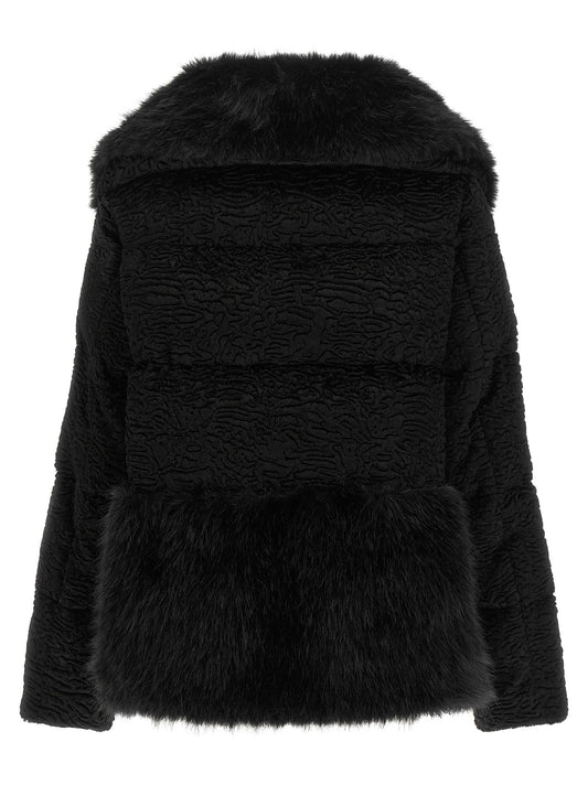 Black Astrakhan effect jacket