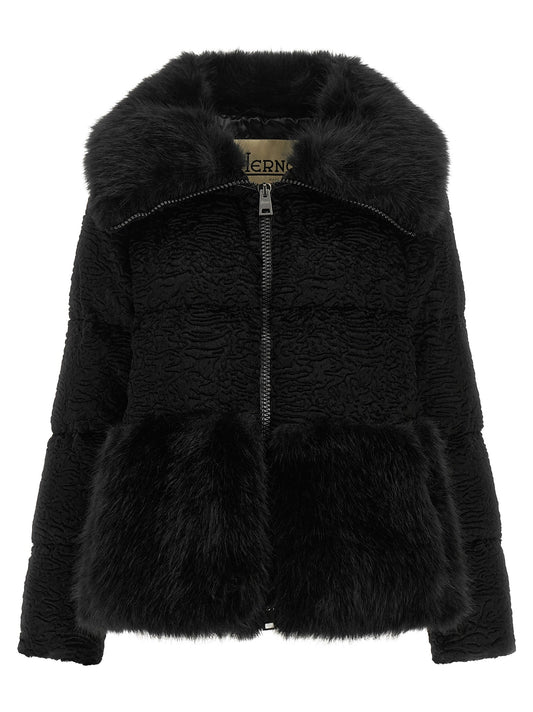 Black Astrakhan effect jacket