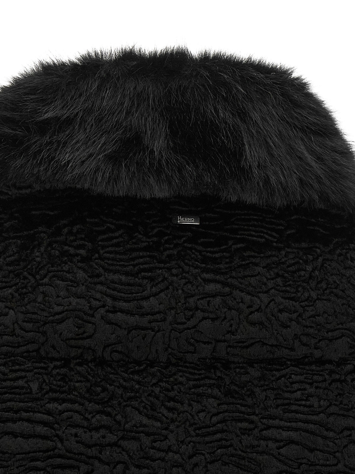 Black Astrakhan effect jacket