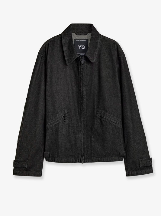 Black denim jacket