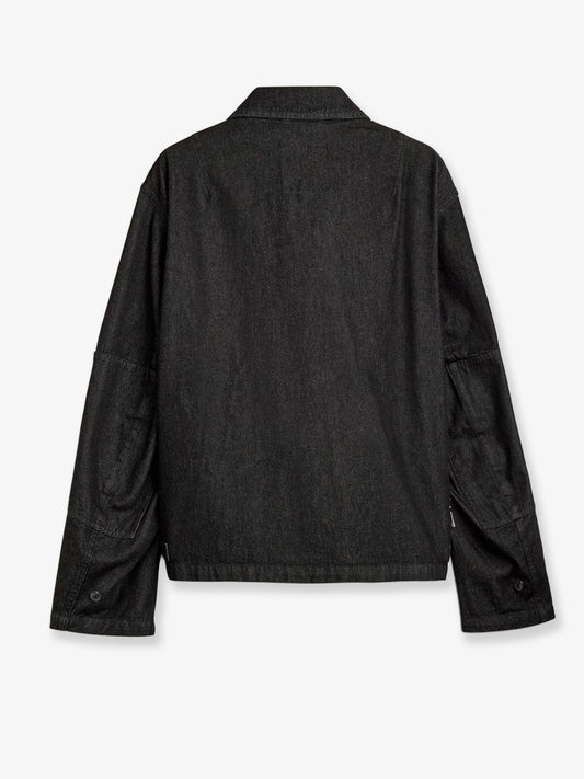Black denim jacket