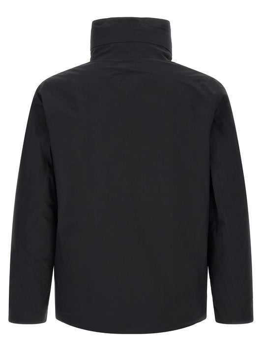 Black 'Euler' hardshell jacket