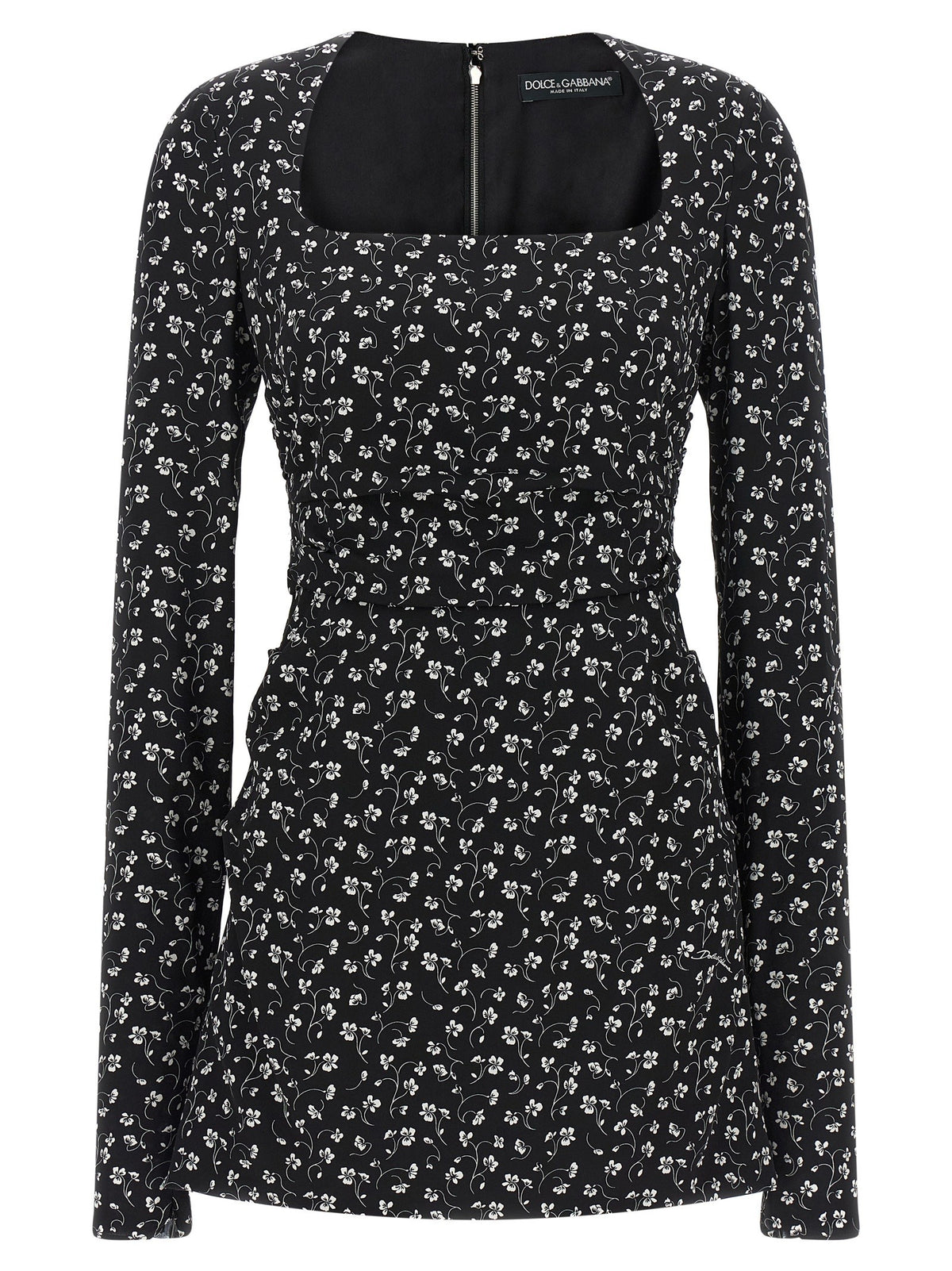 Black flower dress
