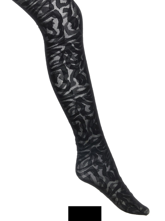 Black 'Labirinto' tights
