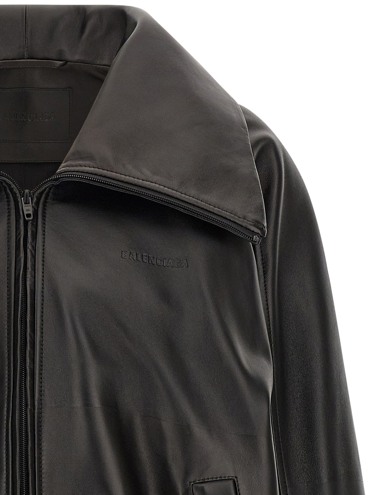 Black leather 'Le City' jacket