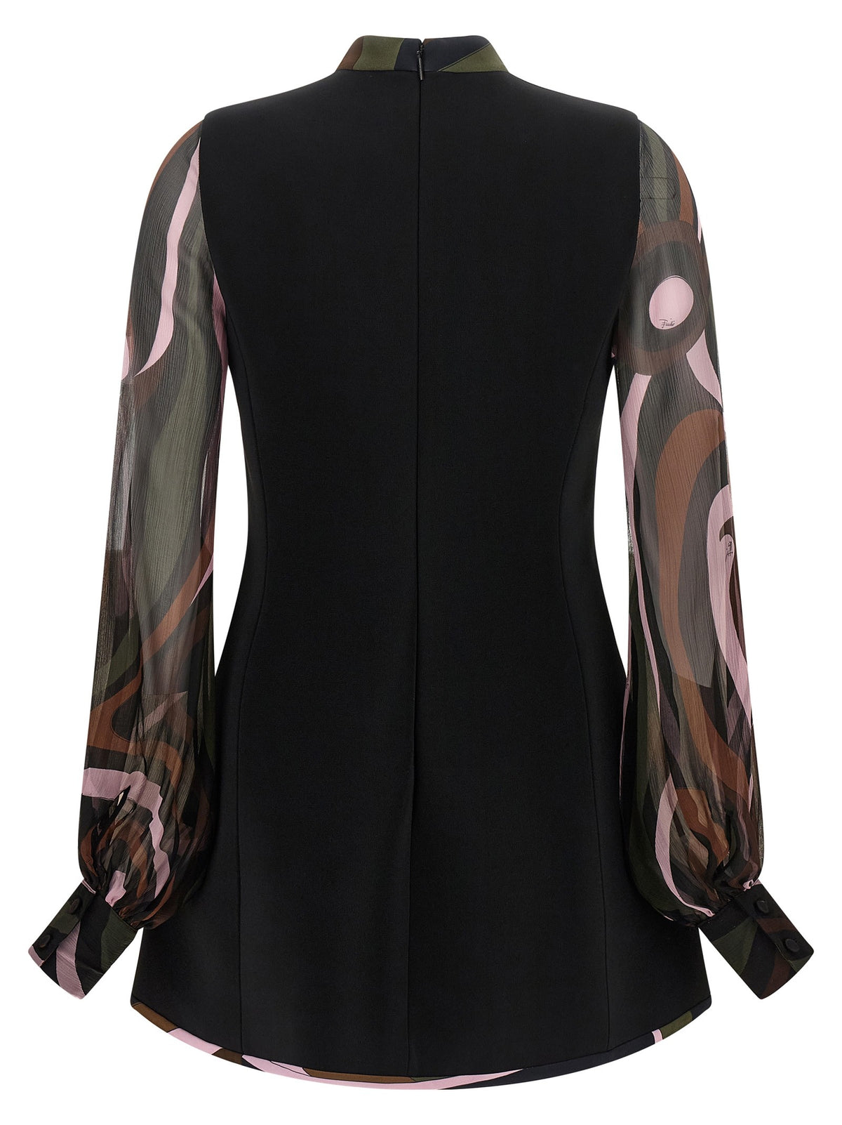 Black 'Marmo' cady dress
