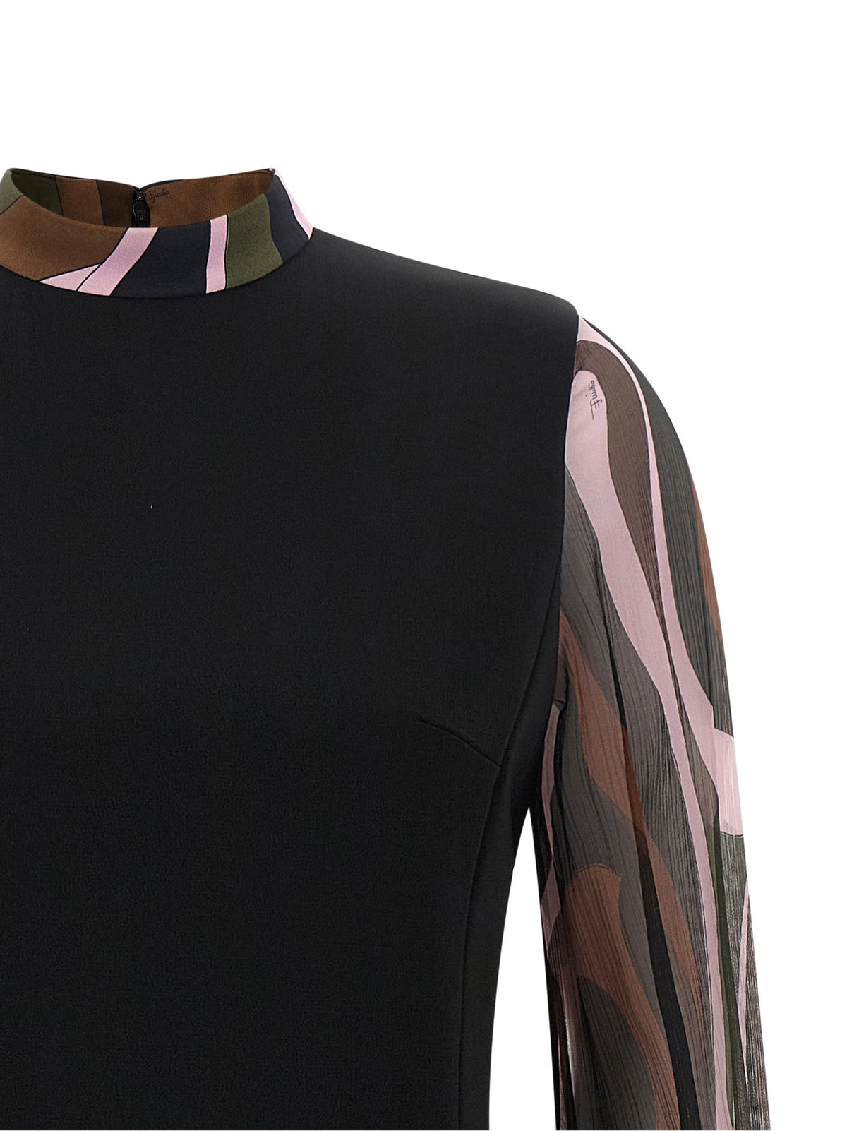Black 'Marmo' cady dress
