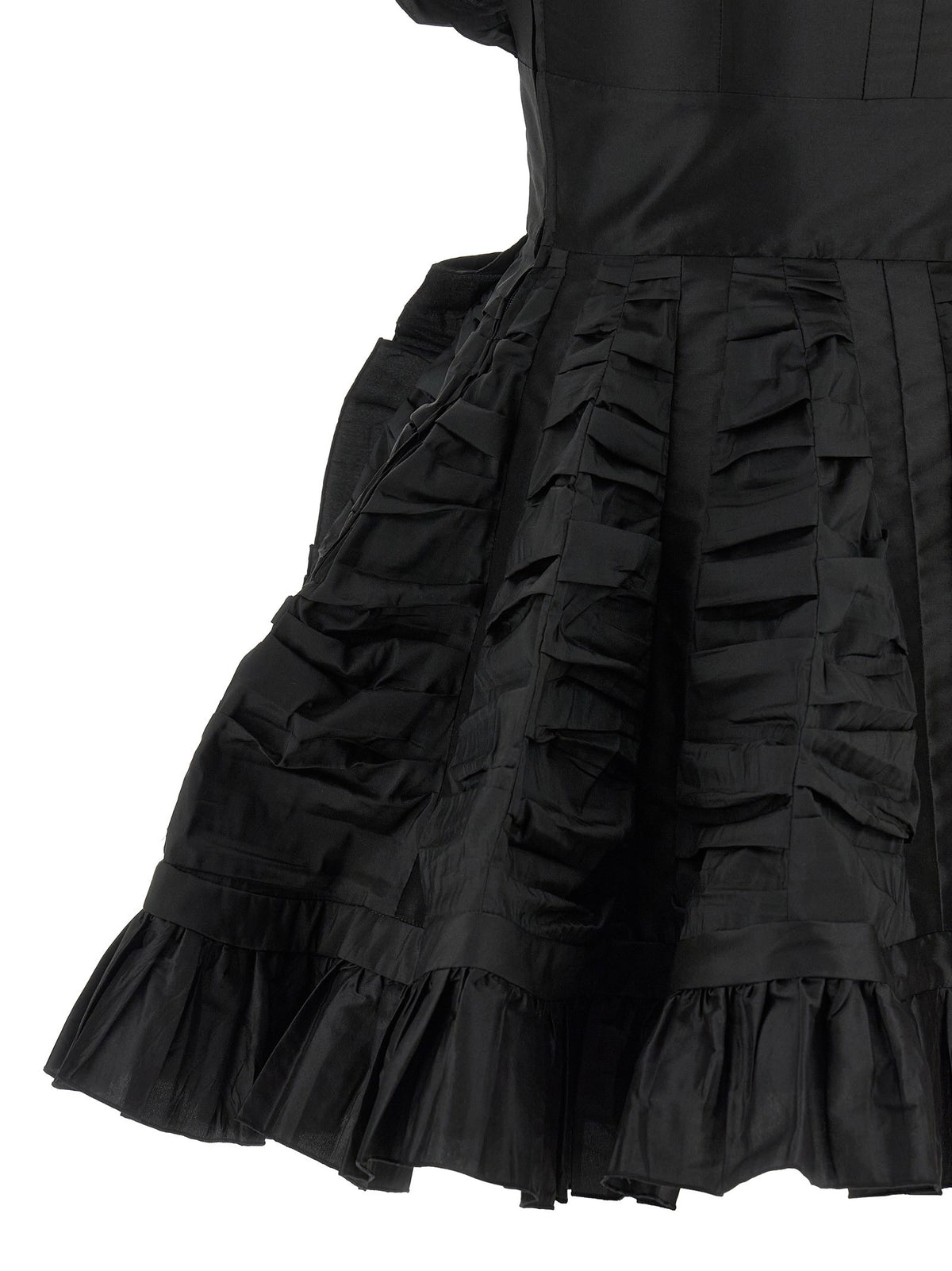 Black ruffle dress