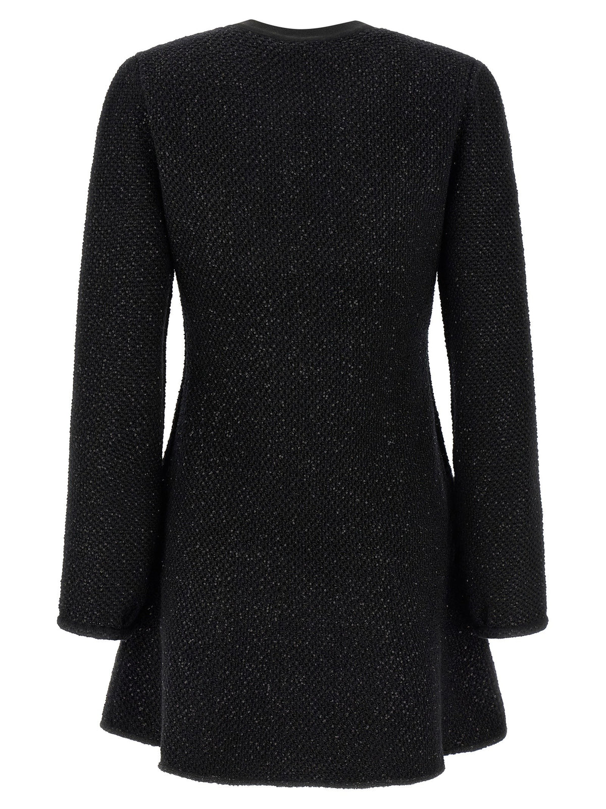 'Black Sequin Knit Mini' dress