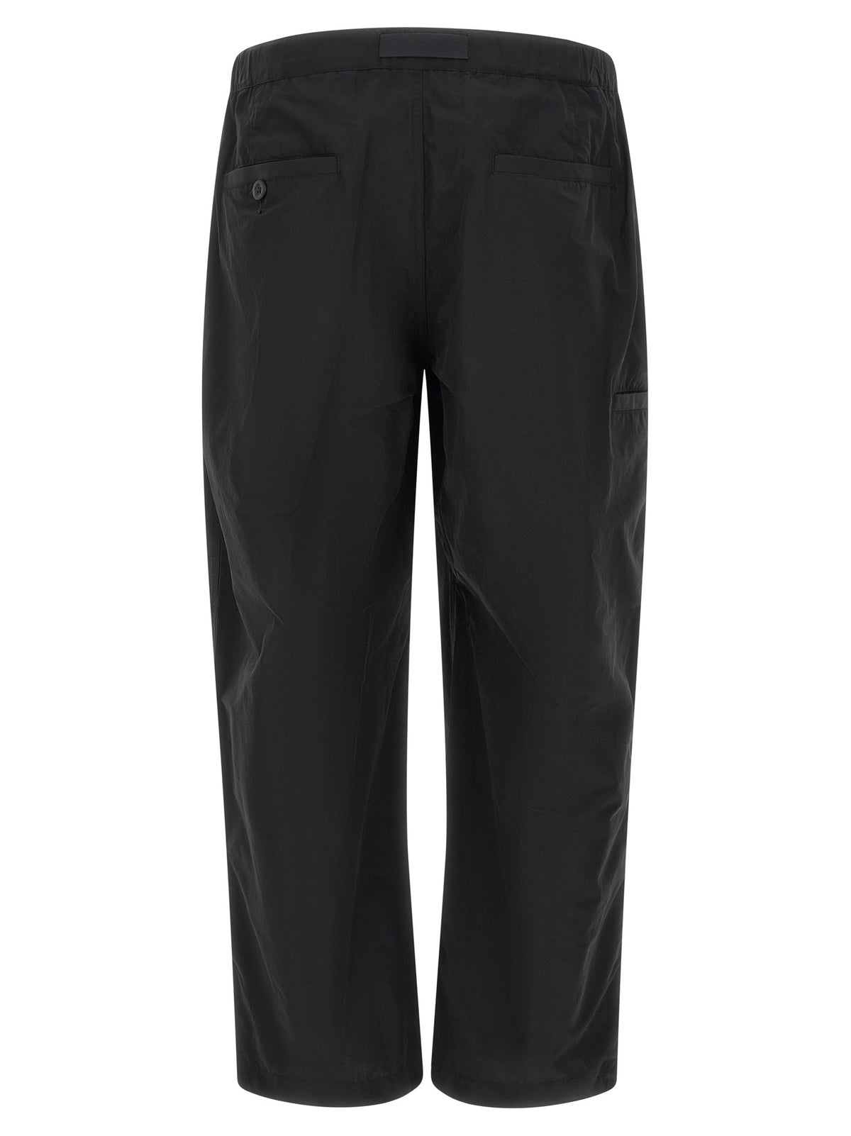 Black taffeta pants
