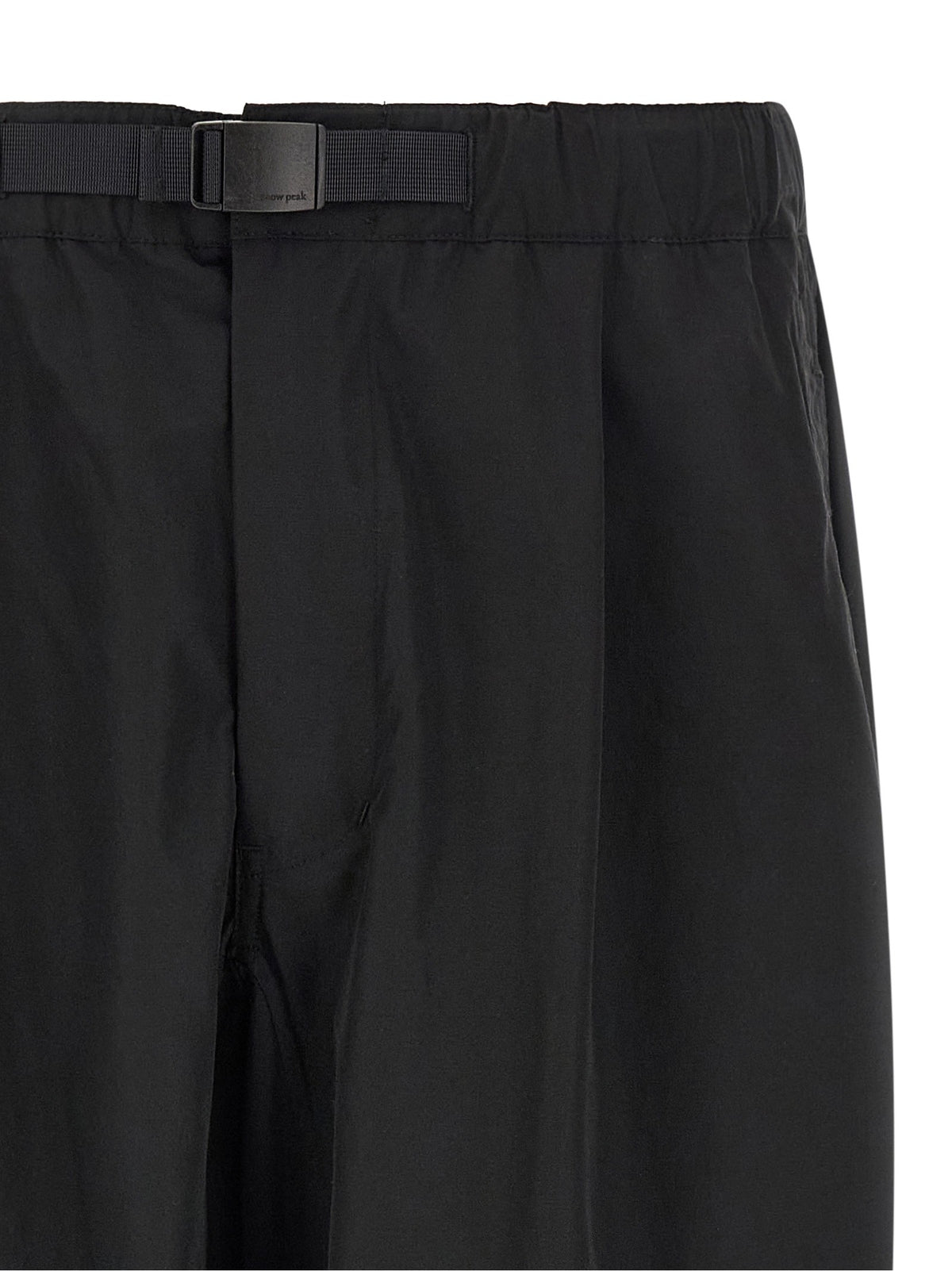 Black taffeta pants