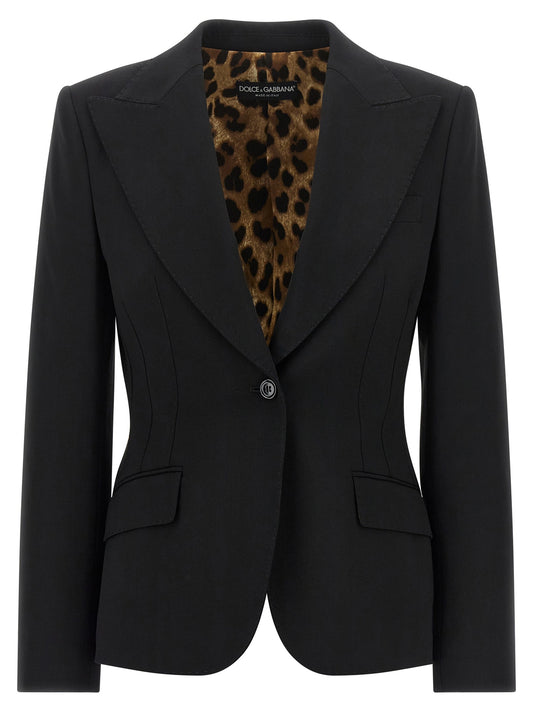 Black 'Turlington' blazer