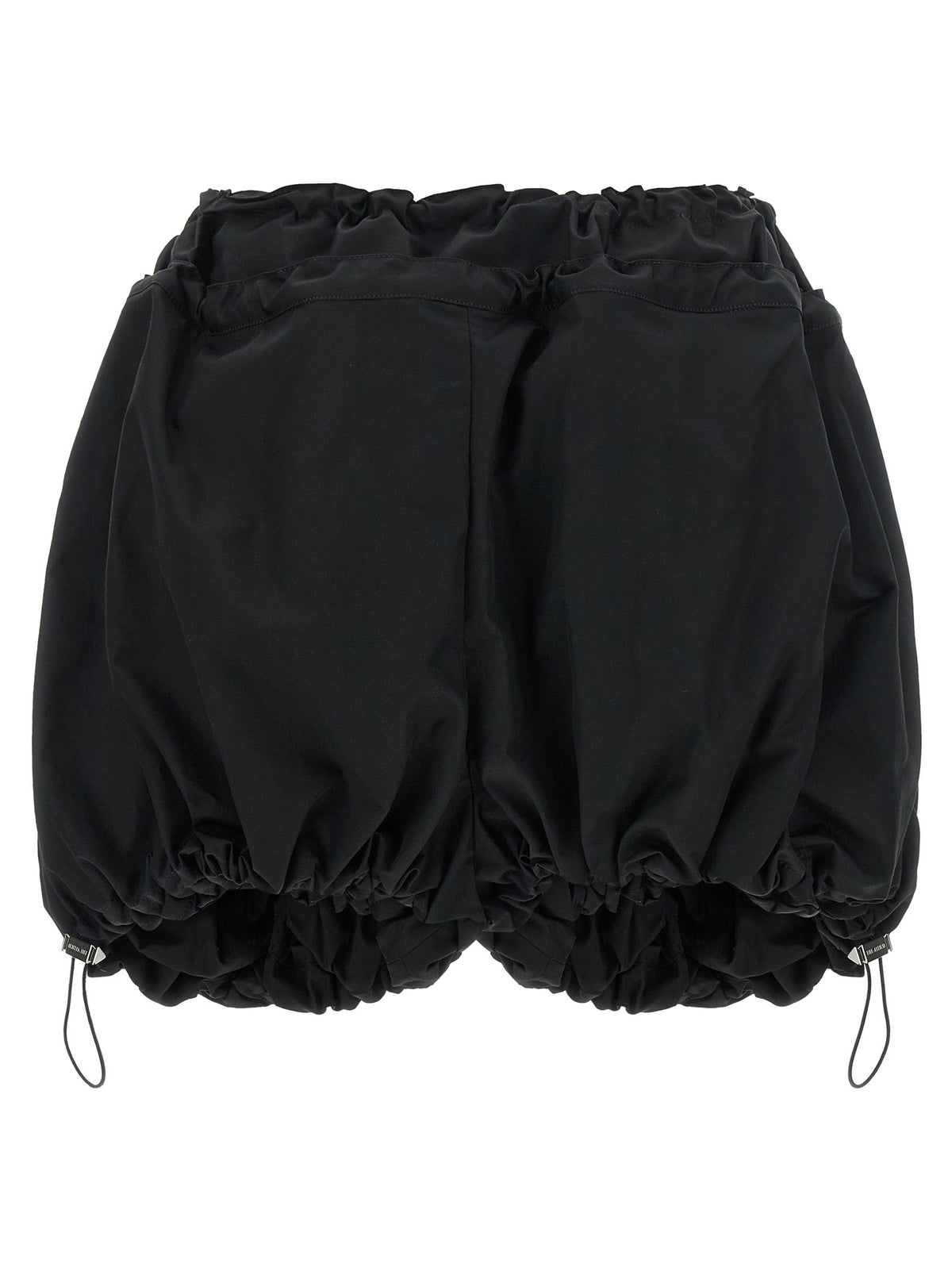 Black utility shorts