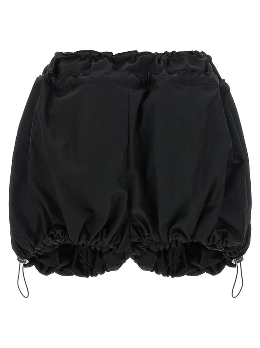 Black utility shorts