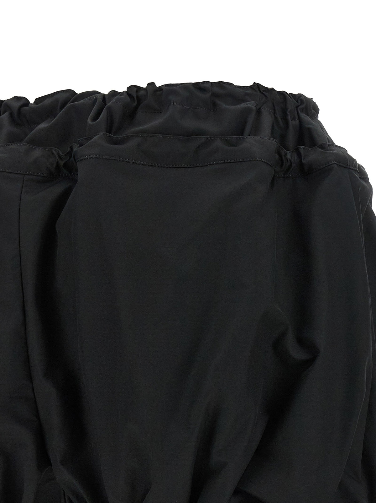 Black utility shorts