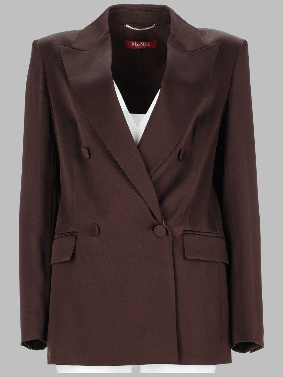 BLAZER DOPPIOPETTO IN ENVERS SATIN